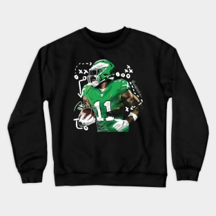 Fly Eagles Fly-Aj Brown Crewneck Sweatshirt